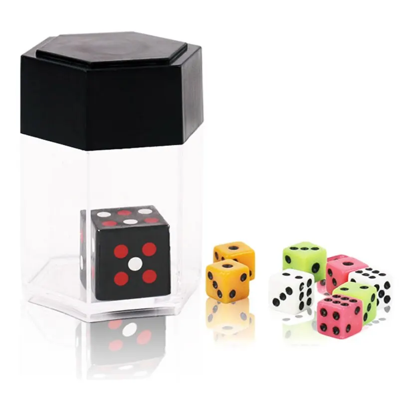 4 Pcs Magic Props Magic Ring Hand Lotus Scarf Disappear Thumb Explosion Dice Classic Toys 2