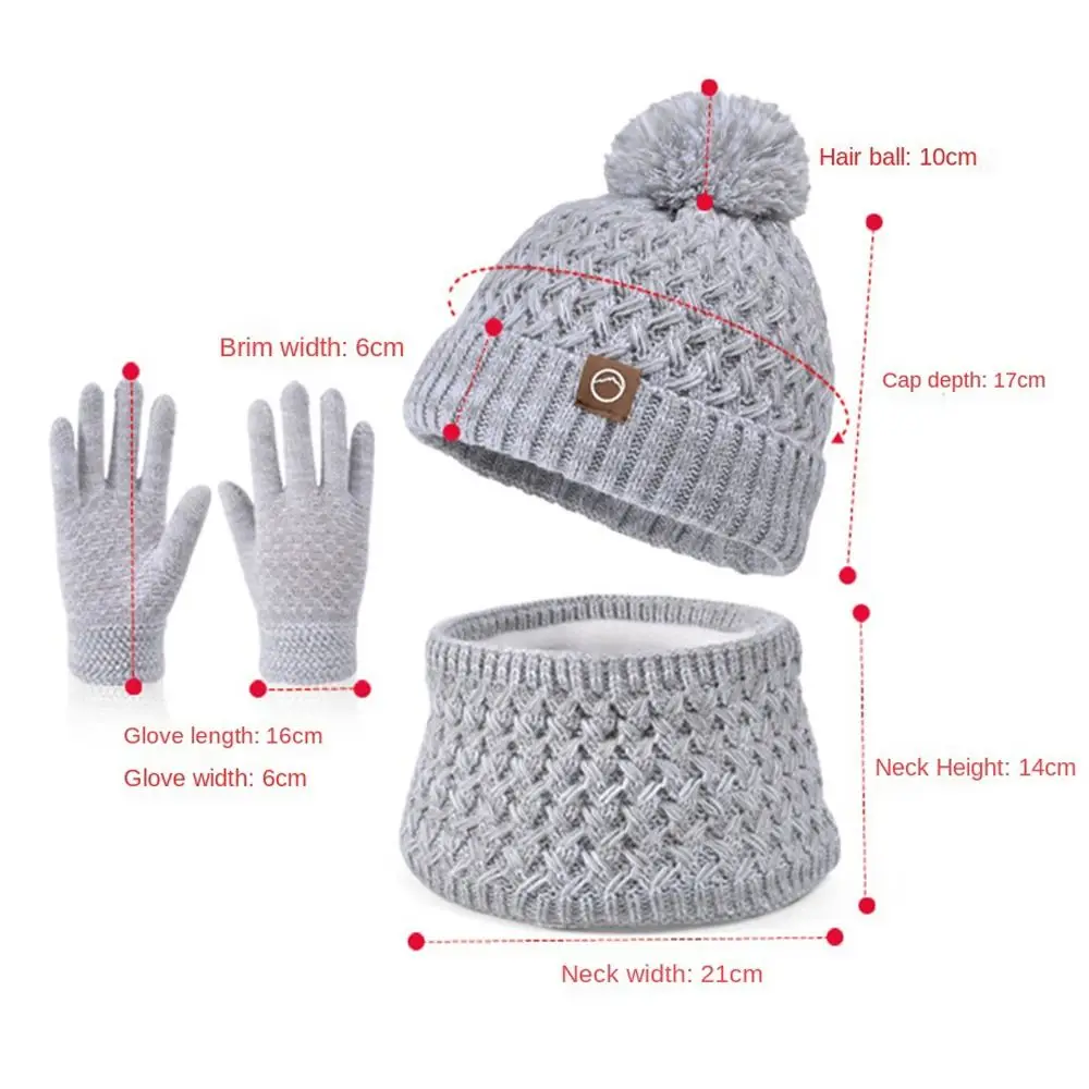 3Pcs New Unisex Kids Winter Hat Scarf Gloves Set Sfce6bbb5609d4726a3a185635db47146p