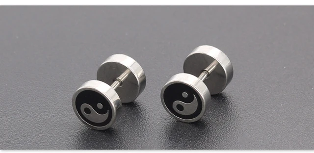 Orecchini Uomo Diamante Orecchini Bliqniq Acciaio Inossidabile - Set 12 Paia Con Perle Sfera, Argento E Oro Orecchini Donna Cerchio - Foto 7