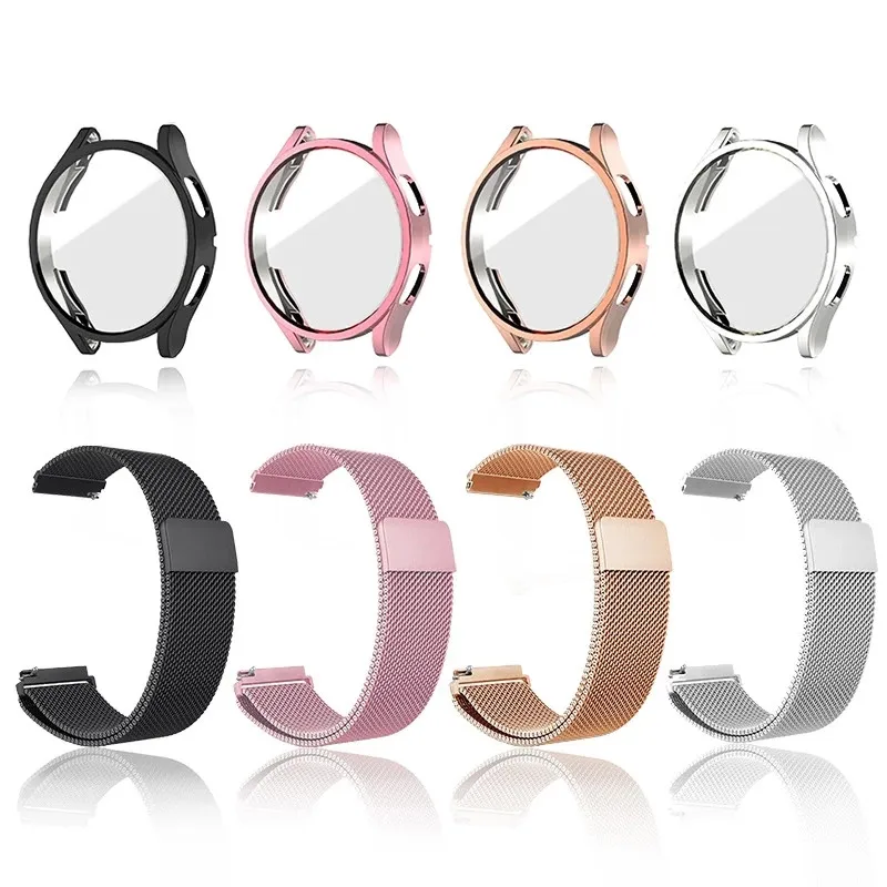 Premium Metal Strap with TPU Screen Protector and Magnetic Loop Bracelet for Huawei Watch GT Series