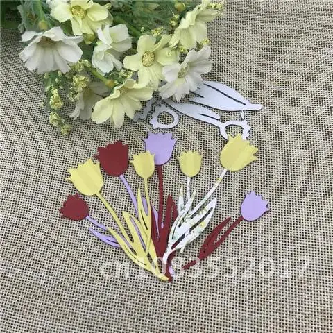 

2pcs flower rose Metal Cutting Dies Stencils For DIY Scrapbooking Decorative Embossing Handcraft Die Cutting Template
