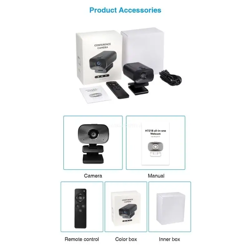 

Streaming Webcam 1080P Computer Camera with Speaker Microphone 1080P Auto Dropship