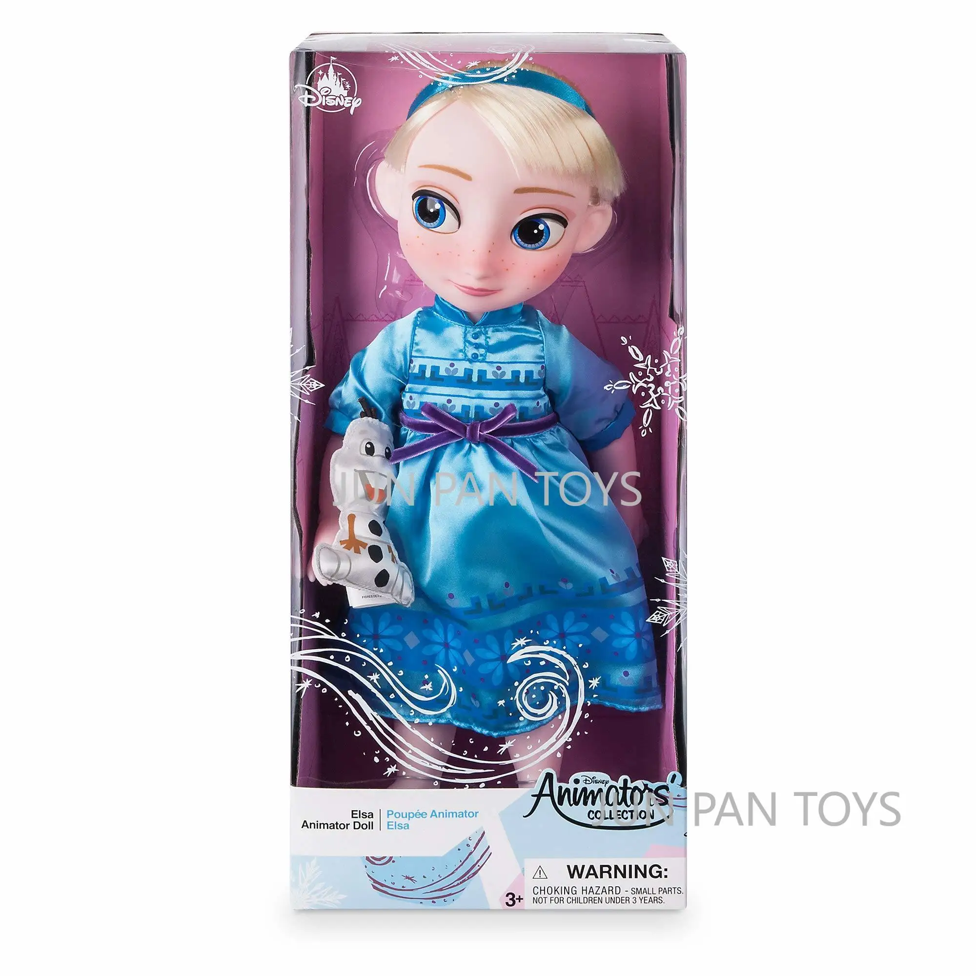 thumbnail image 1 of Muñeca original de la colección de princesas Disney Animators, Elsa, 40 cm, Blancanieves, Anna, Bella, Ariel, figura de anime, modelo de muñeca animadora, juguetes, 1 of 5