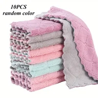 10/20pcs Kitchen Towels And Dishcloths Rag Set Small Dish Towels For Washing Dishes Dish Rags For Cooking Baking-Random Color 5