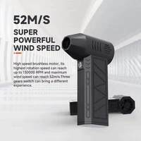 130000 RPM  Fan Electric Air Blower Brushless Motor High-Speed Violent Fan 52m/s Overheat Protection 4000mAh Battery