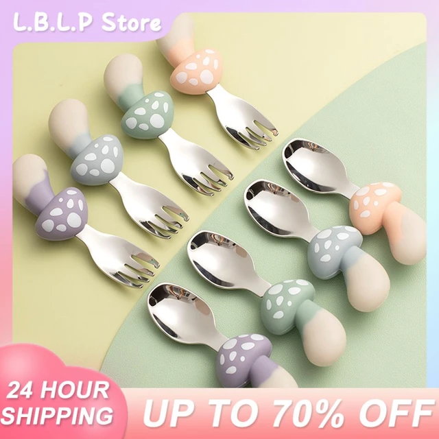 Baby Spoons Set 2Pcs Teething Spoon Self Feeding Weaning Spoons Toddler  Utensils for 6+ Months Babies Pureed Foods Feed Training - AliExpress