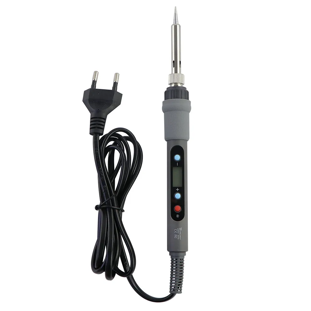 Sumsour 스위치 포함 전기 납땜 다리미, 디지털 디스플레이 키트, 온도 조절 가능, 220V, 110V 용접 도구, 80W