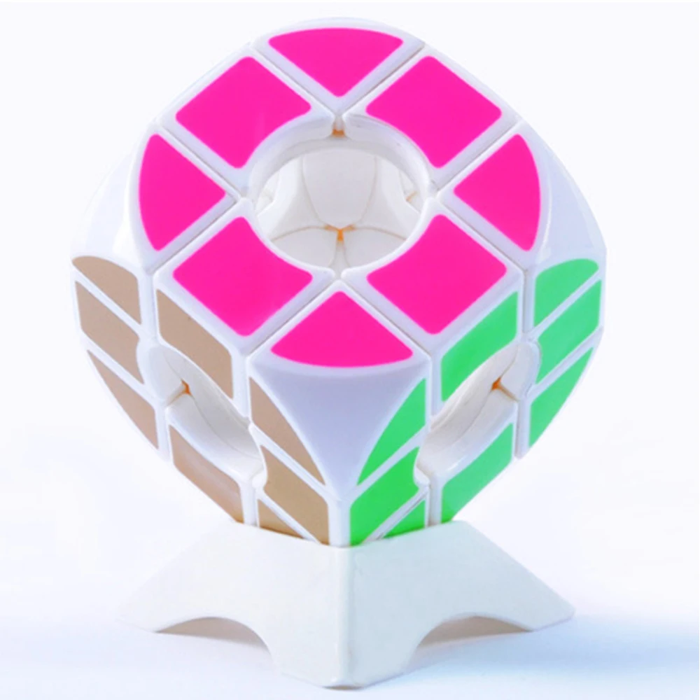 Hollow Three to Three Color Hungarian Magictrick Cube Strange Special 3 to 3 Stickers Boy Girl 10 Year Easy Playing 333cube 57mm