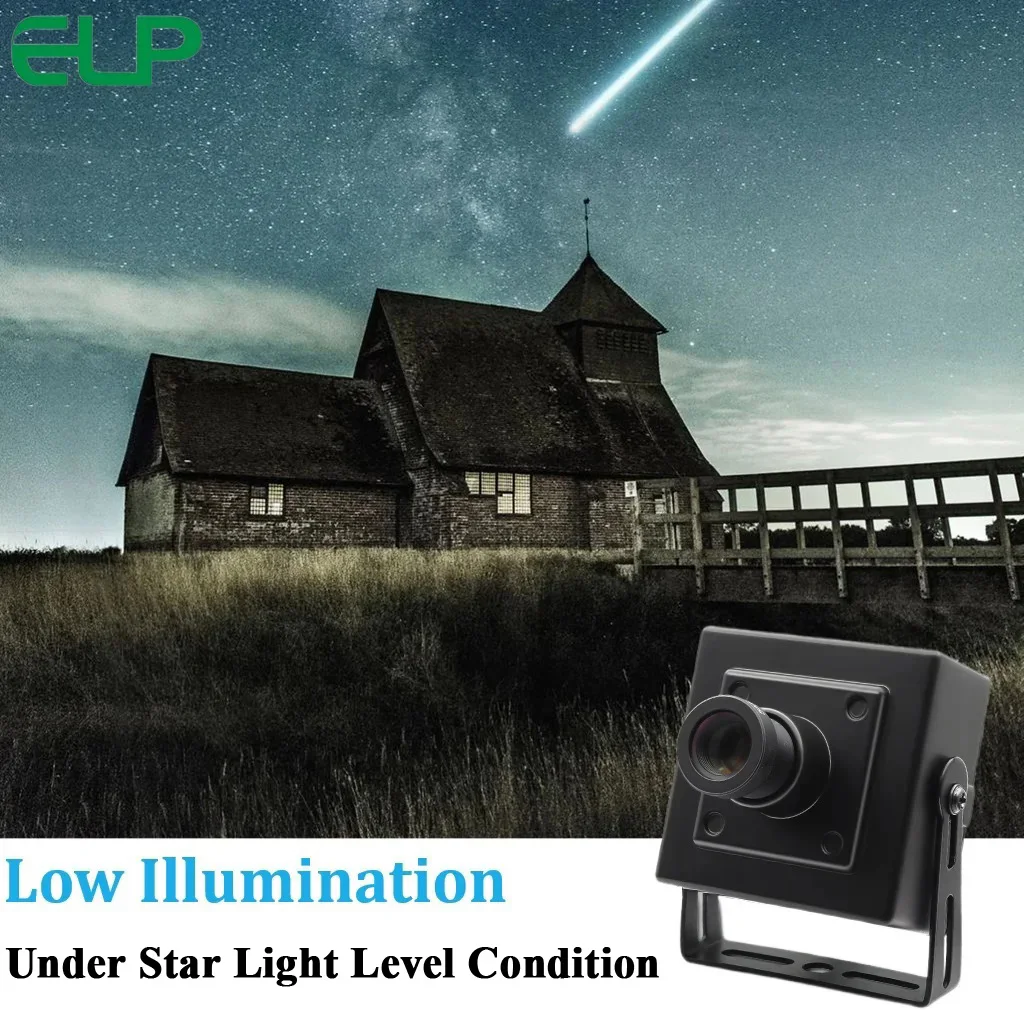 0.0001Lux 스타비스 저조도 풀컬러 야간 투시 HD 광각 1080P USB 카메..