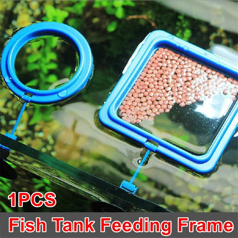 Aquarium Suction Cup Feeder  Fish Tank Ring Feeder Fish Tank Station Floating Food Tray Feeder  Fish Tank Accessory aquarium