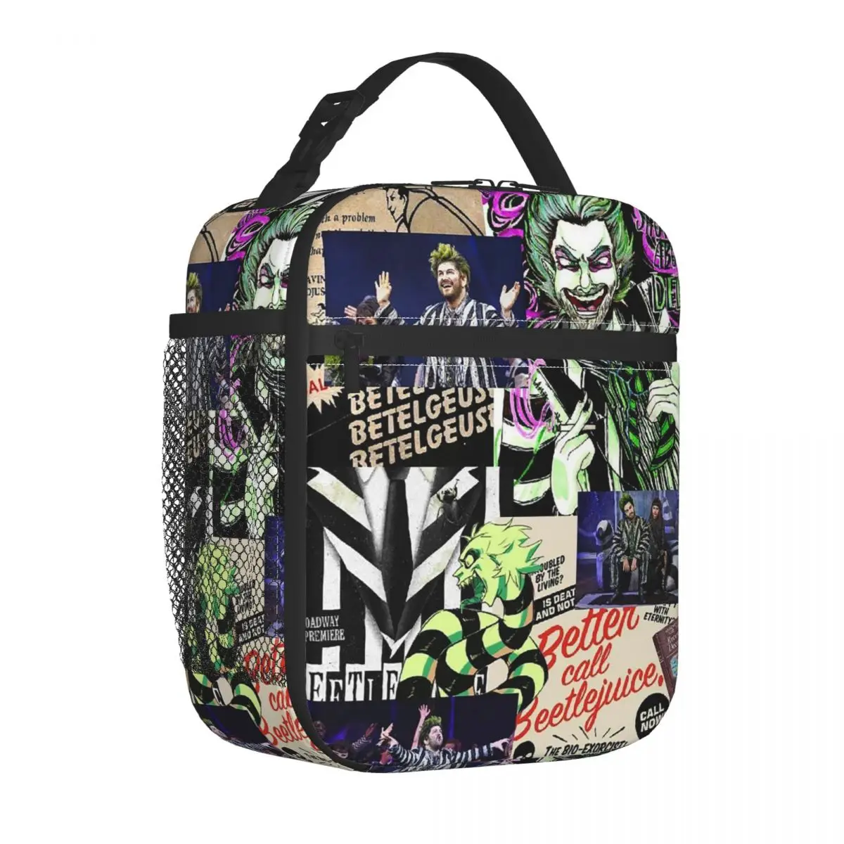 

Изолированная сумка для ланча от Beetlejuice, портативный контейнер для ланча из фильма «ужасы», многофункциональный охлаждающий термальный контейнер для бенто для офиса