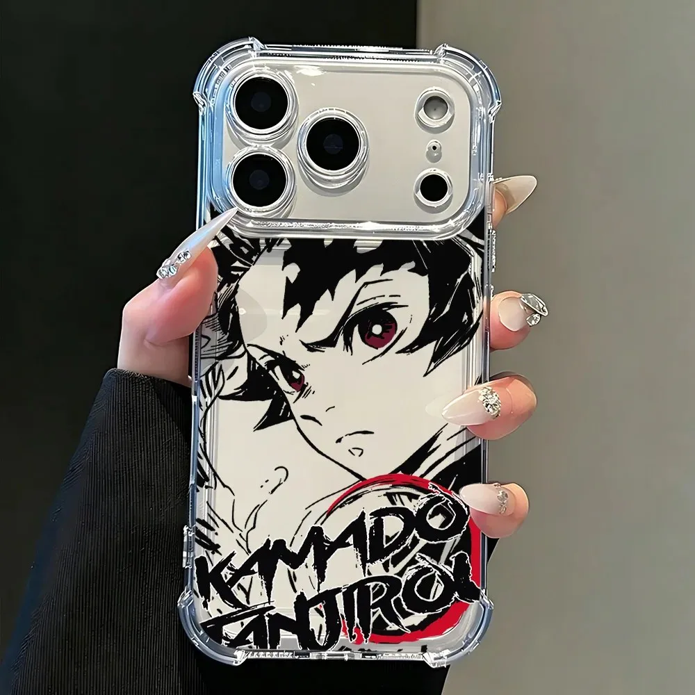 Clear TPU Anti-Fall Phone Case with New Demons Slayers Design