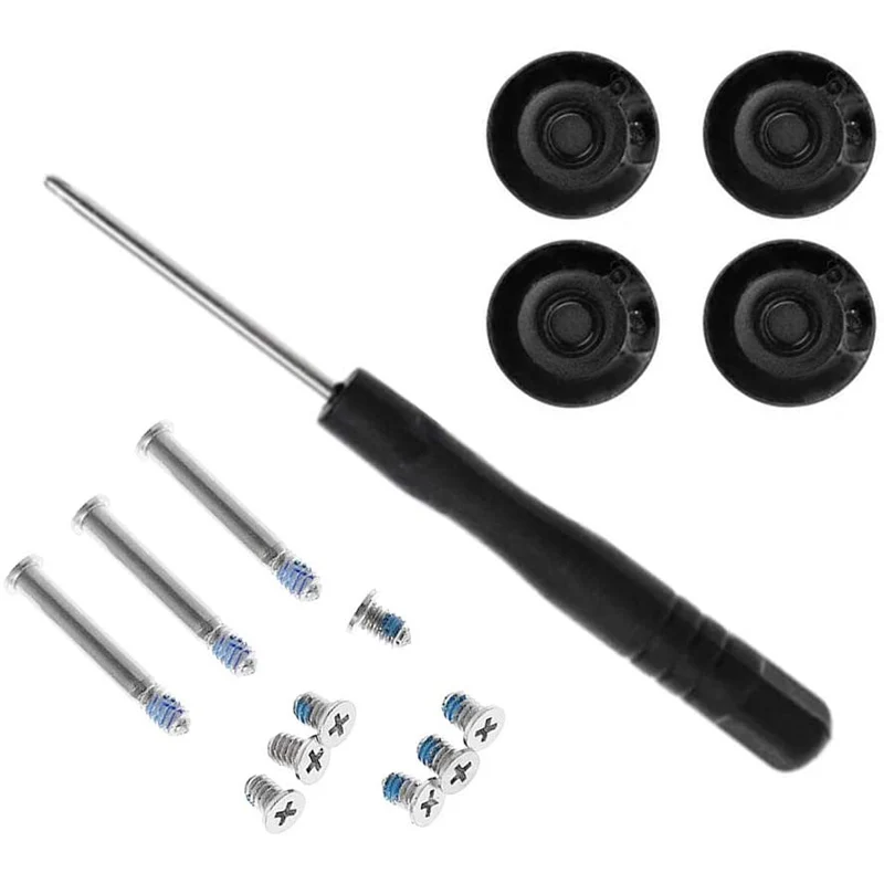 Rubber feet screwdriver set with screws for MacBook PRO A1278 A1286 A1297 13, 15, 17 (Not for Retina Screens)