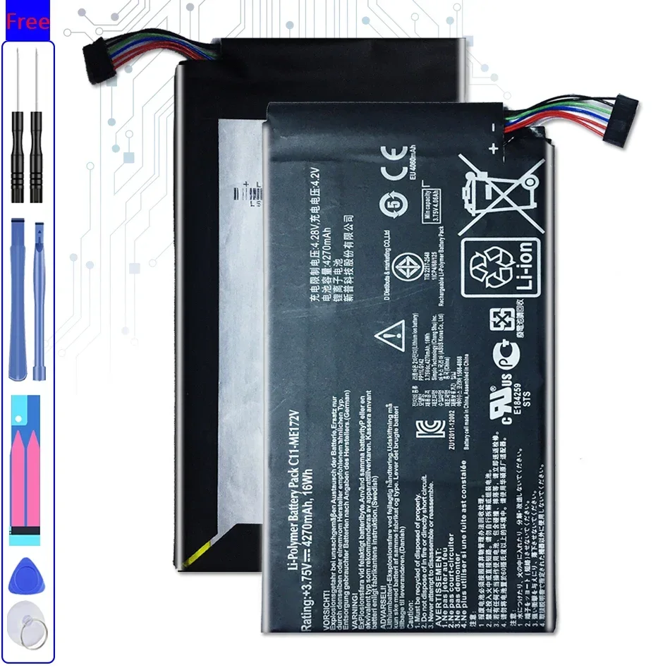 

Tablet Li-Polymer Battery For Asus MeMo Pad ME172V ME172 K004 / ME371MG ME371 4270mAh C11-ME172V