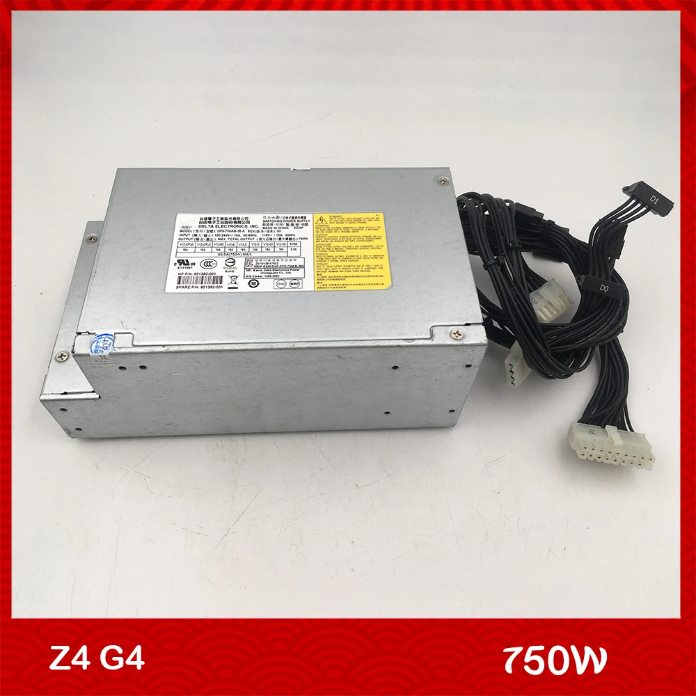 HP Z4 G4 DPS-750AB-36 A용 워크스테이션 전원 공급 장치용 851382-001 851382-003 750W 100% 배송 전에 테스트됨