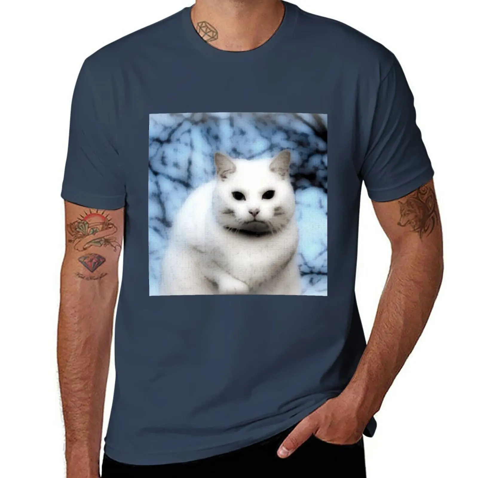 

The White Cat T-Shirt for a boy oversizeds sports fans blanks mens graphic t-shirts pack