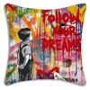 Banksy Street Graffiti Art Pillow Covers Cartoon Sofa Decorative Home Double-sided Printing Short Plush Cute Cushion Cover 5