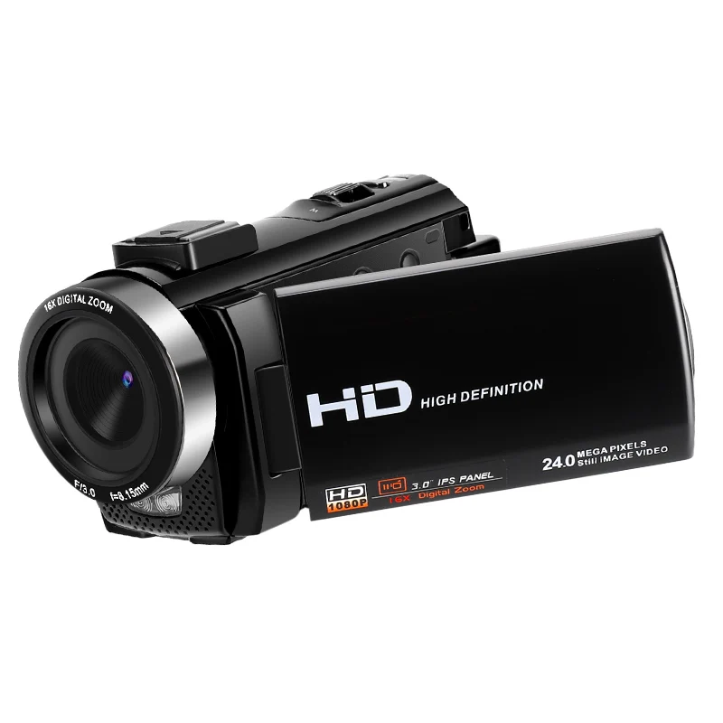 美品　ビデオカメラ　16倍ズーム　4k撮影　一式セット 中古】Vlogging カメラ、16X デジタル ズーム 4K デジタル
