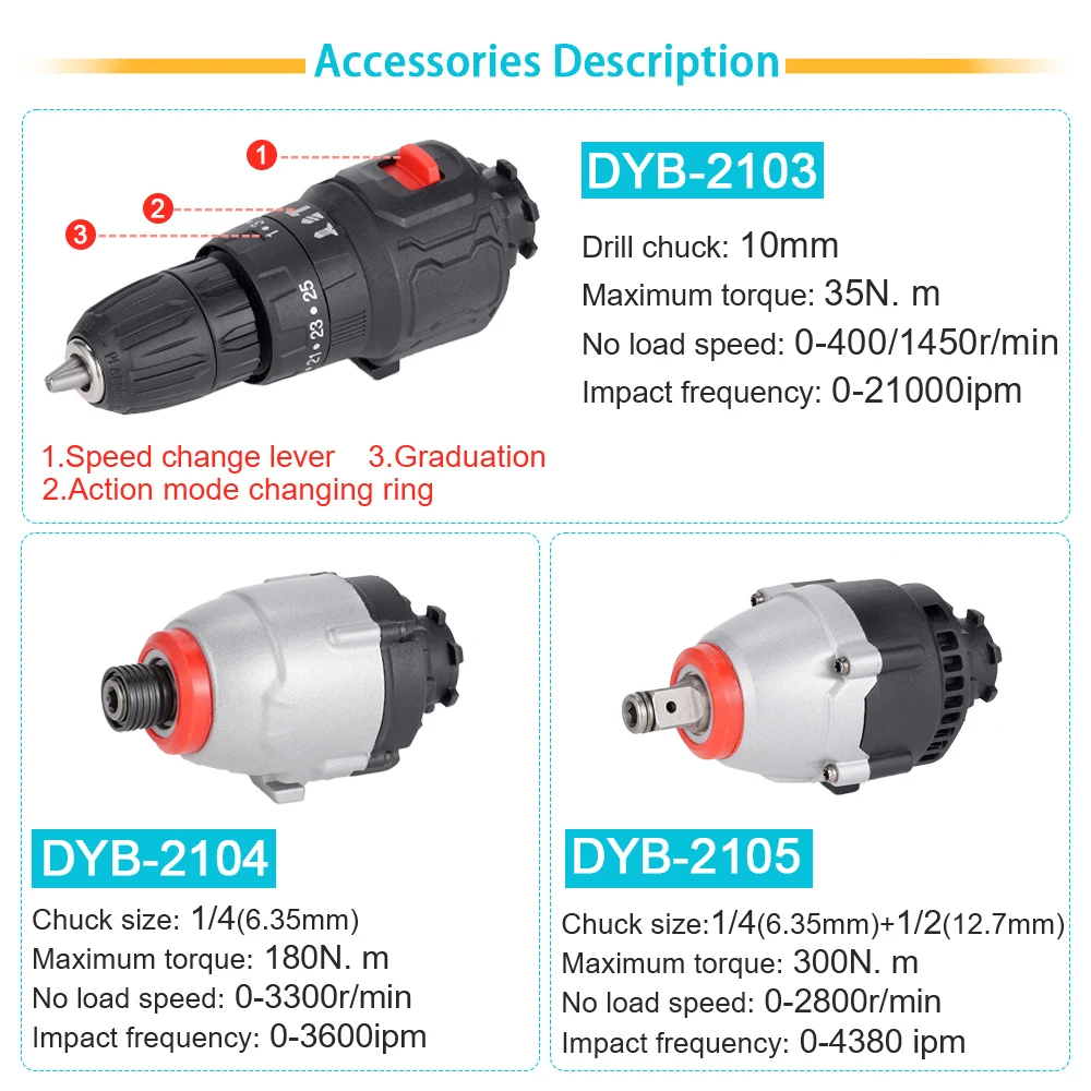 Brushless Oscillating Multi-Tool Accessory For Universal Electric Drill/Wrench/Trimmer/Jig Saw Angle Grinder Polisher Air Pump 6