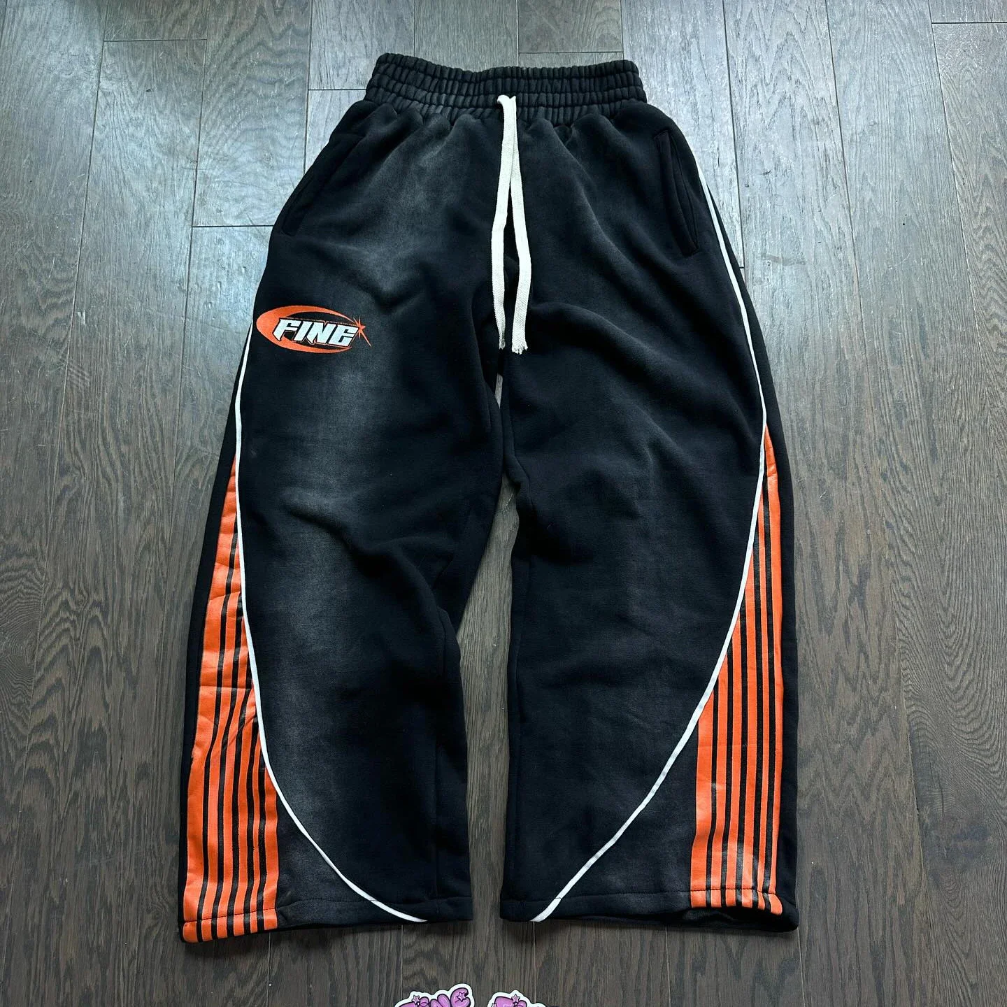 Y2k Fashion Stripes Pants New American Trend Hip Hop Men Women Jogger Drawstring Sweatpants Oversize Cargo Trousers Streetwear 2