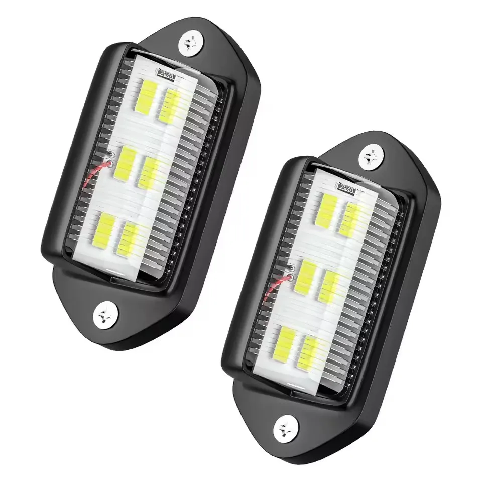 ไฟส่องป้ายทะเบียนรถยนต์ LED 6 ดวง สำหรับรถ SUV รถบรรทุก รถตู้