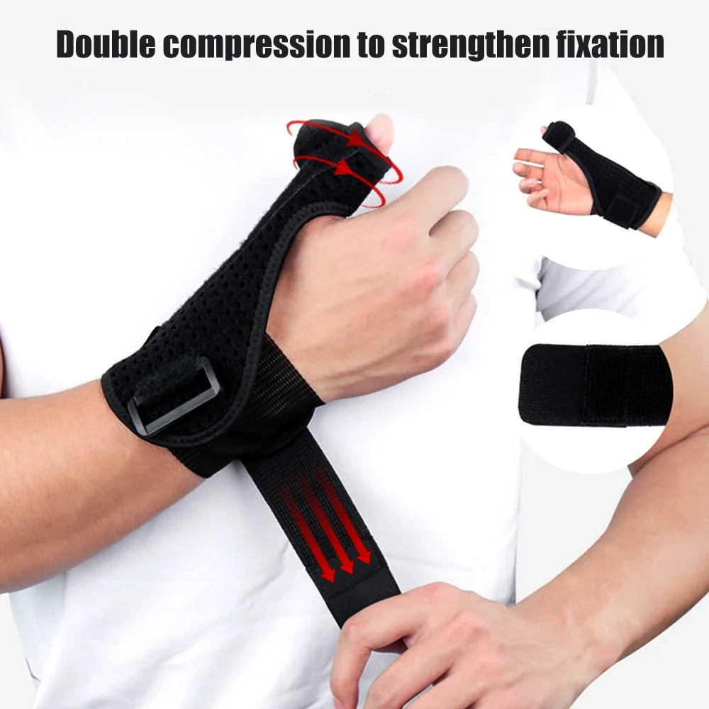 1Pcs Wrist Thumb Support Brace Wrist Splint Tendonitis Arthritis Breathable Thumb Protector Guard Fits Right and Left Hand wrist guards
