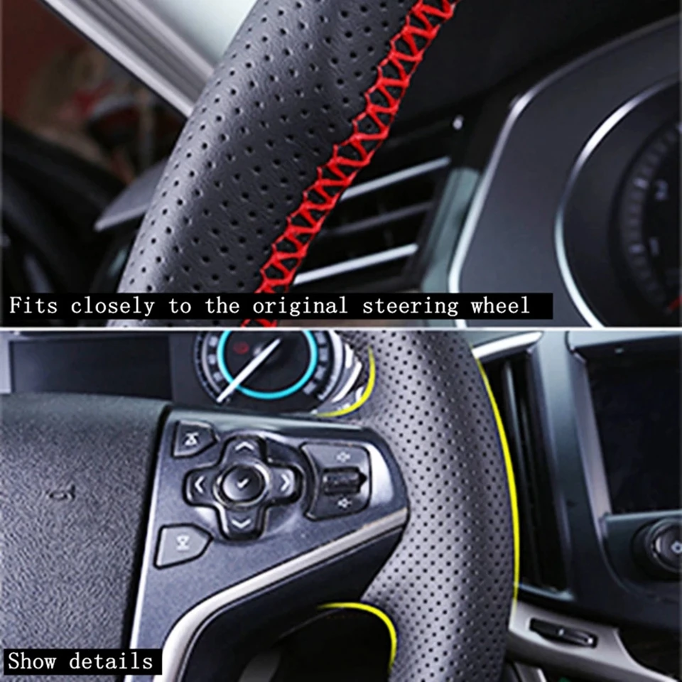 Auto Lenkrad Abdeckung Für Honda Accord 10 2018-19 Insight 2019 DIY Hand Stich Mikrofaser Leder Geflecht Abdeckung auto Zubehör – Detail 7