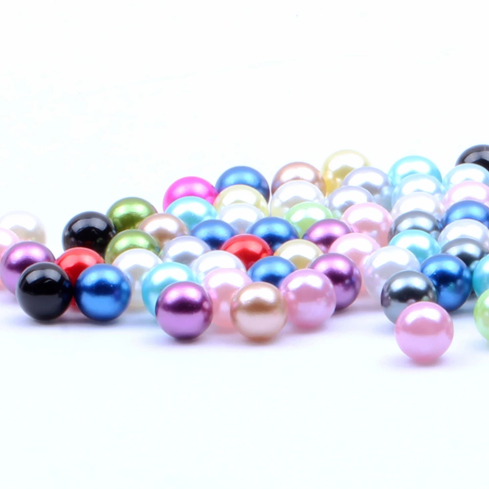 

50-1000PCS/bag 1.5-12mm And Mix Size Round Loose Spacer Bead No Hole ABS Imitation Pearl Beads Decoration Diy for Jewelry Making