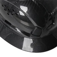 Full Brim Safety Helmet with Built in Goggles