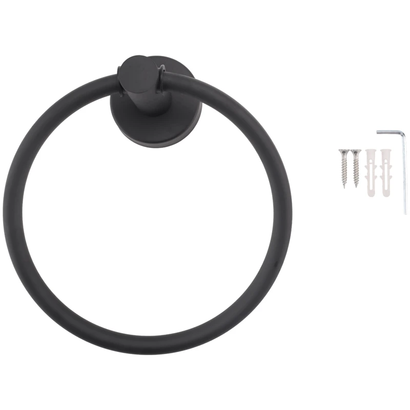 【Hot Cake】Towel Ring For Bathroom, Hand Towel Holder Round Towel Hanger Wall Mount 304 Stainless Steel Brushed Finish