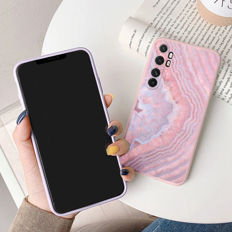 Marble Stone Texture TPU Silicone Protective Back Cover Case