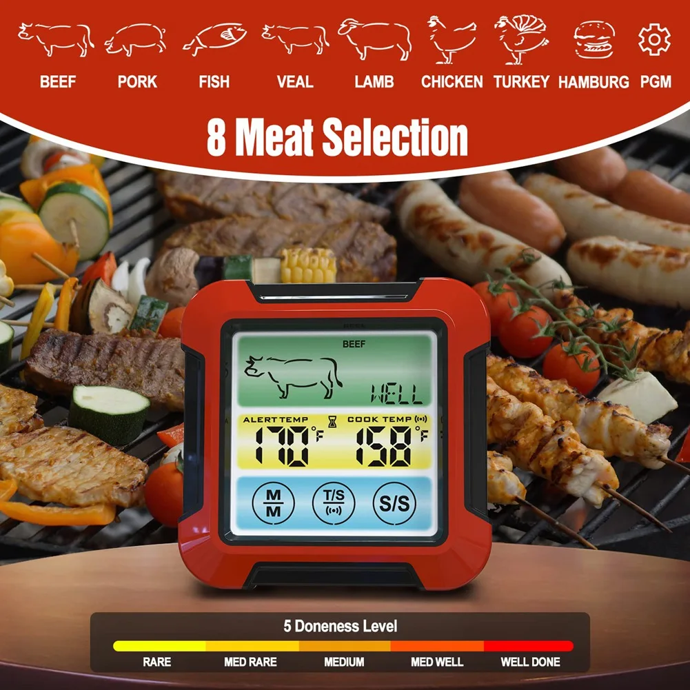 Kitchen Chicken Beef Steak Ham Thermometers Meter Digital Food Thermometer  Oven Barbecue Safe Cooking Meat Thermometer - AliExpress