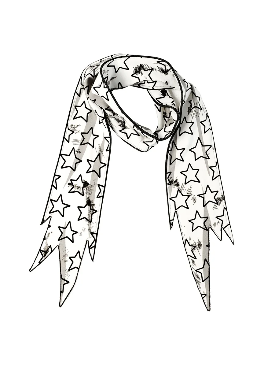 Five Pointed Star Scarf Cosplay