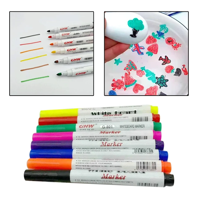 Magical Water Painting Markers  Kids Water Drawing Marker Pen - 8/12  Colors Water - Aliexpress