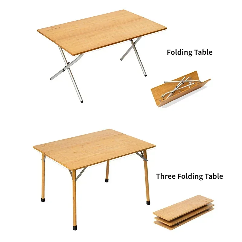 MOUNTAINHIKER Bamboo Folding Table 6