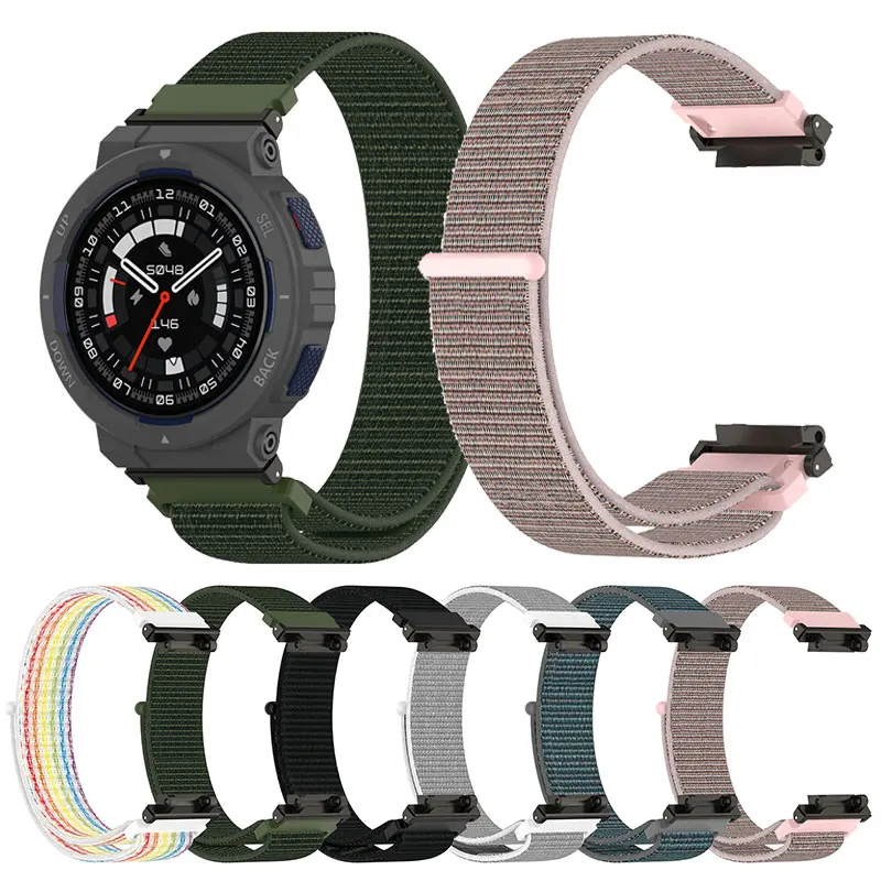 

Quality Nylon Strap Band For Huami Amazfit Active Edge A2212 Replacement Band Wristbands For Amazfit Active Edge Bracelet Belt