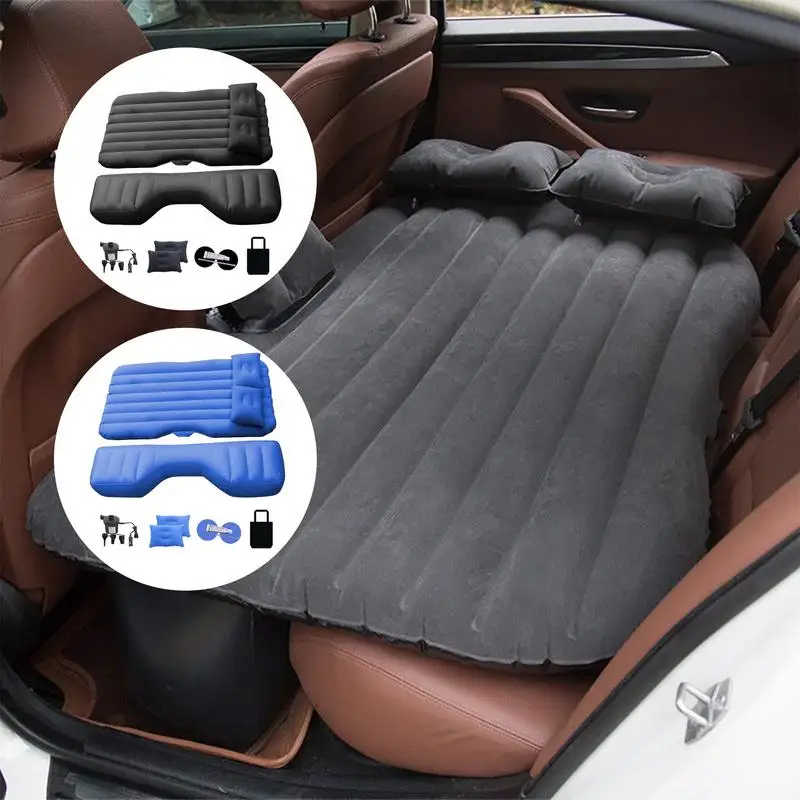 Universal Inflatable Car Mattress Back Seat Travel Bed Air Mat Rear Seat Sleeping Mat Car Sofa Pillow Instrument Camping inflatable air bed car sleeping mattress camping mattress inflatable camping mattress