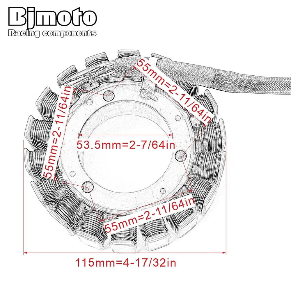 ZX 12R 1200 오토바이 마그네토 발전기 고정자 코일 Kawasaki ZX1200 Ninja ZX-12R 2000-2001 21003-0010 21003-1351