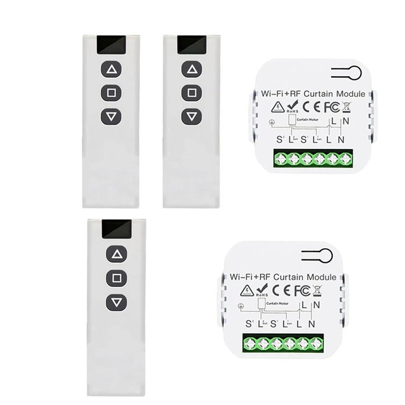 

Переключатель для штор Tuya Smart Life с Wi-Fi, 433 МГц