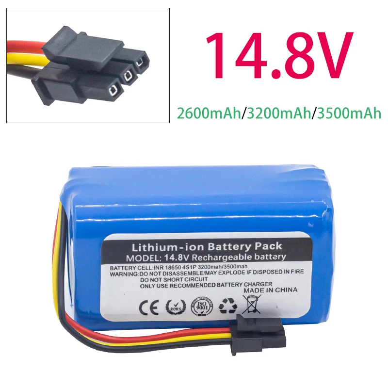 

14.4V 2600MAh Robot Vacuum Battery For Haier TAB-T360W TAB-T510S HB-X300G plus Accumulator Rechargeable Batterie High Quality
