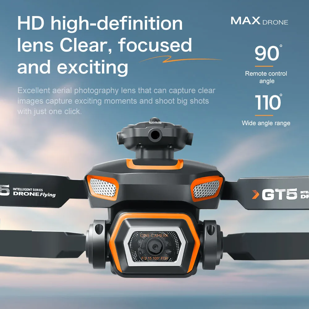 GT5 Mini Drone Remote control with screen 4K Professional Camera 360° Obstacle