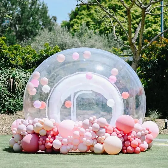 Factory Camping Tent House Outdoor Bubble Tent Inflatable Transparent Dome Clear Bubble Tent House for camping 2