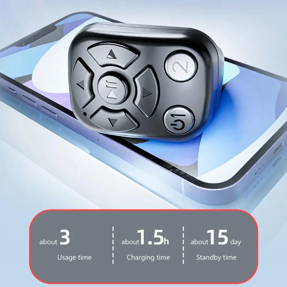 Wireless Bluetooth-compatible Mobile Selfie Lazy Artifac Remote Control Phone Selfie Controller Self-Timer Phone Controller