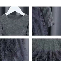 80-120cm Long Sleeve Winter Kids Dresses Girls Newborn Christening Gown Infant Toddler Girls Dress Baptism Little Baby Vestidos 5