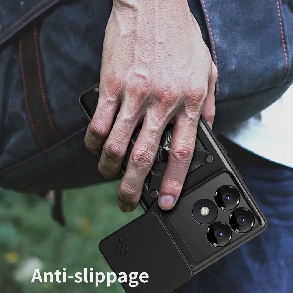 Shockproof Armor Case with Car Holder and Camera Lens Protection