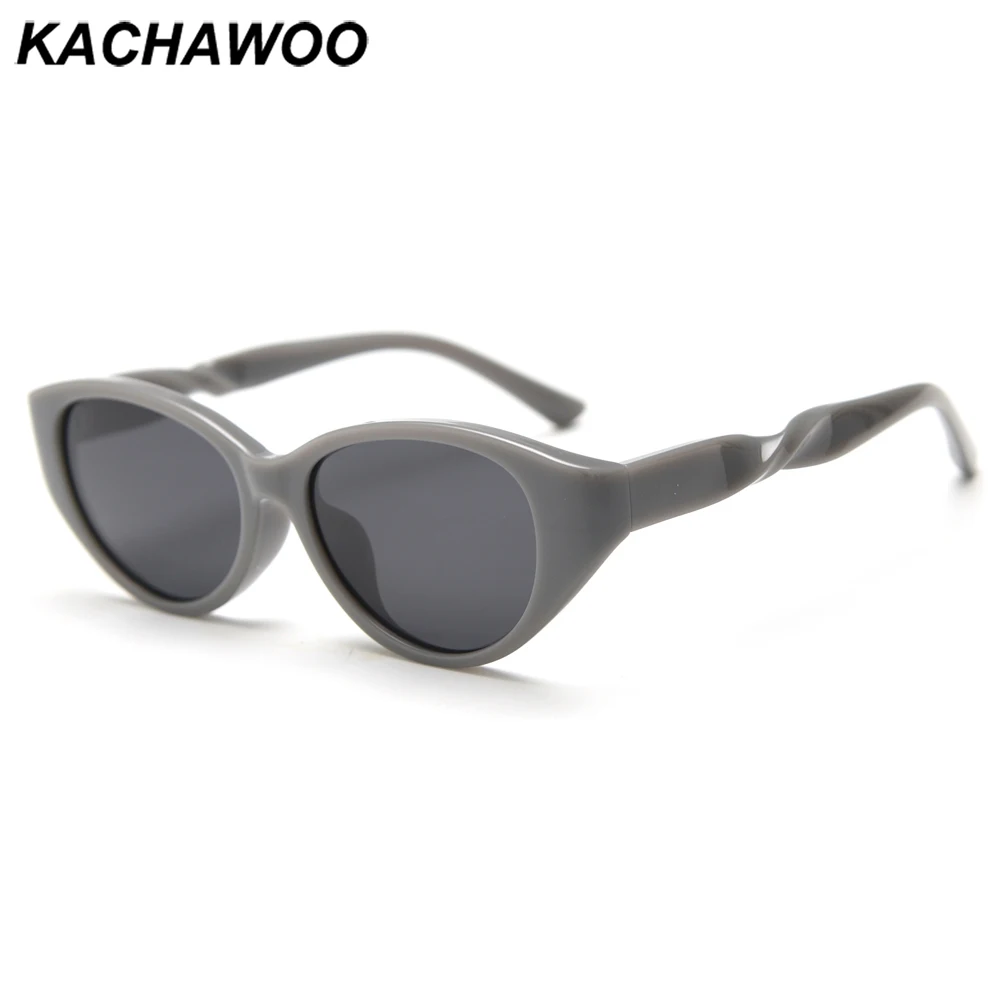 

Kachawoo polarized sunglasses cat eye tr90 frame fashion sun glasses for women men outdoor trend European style grey black white