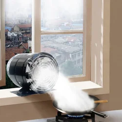 High Air Volume Free Installation Rental Lampblack Machine Household Kitchen Integrated Forming Strong Pipe Exhaust Fan