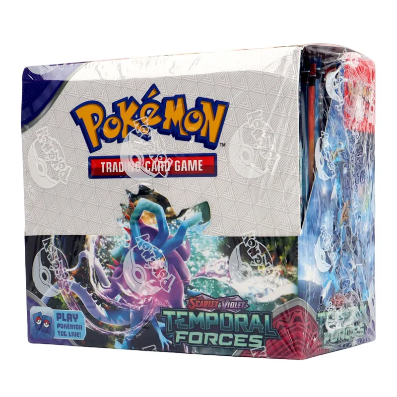 영어  카드 TCG: 스칼렛 및 바이올렛 템포럴 포스 부스터 박스,  카드 36 팩 박스 카피, 360 개