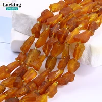 Natural Baltic Amber Beads - Untreated Yellow Honey Color for DIY Jewelry Making, Healing Crafts, Fossil Gemstone Collectors 1