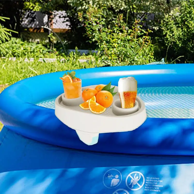Hot Tub Tray Hot Tub Side Table Nonslip Drink Cup Holder Drink Caddy With Cup Holders Bathtub Spa Accessories And Supplies
